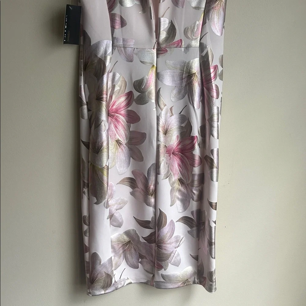 Enfocus Studio sleeveless boat-neck floral print midi dress size 8 NWT - Picture 8 of 8